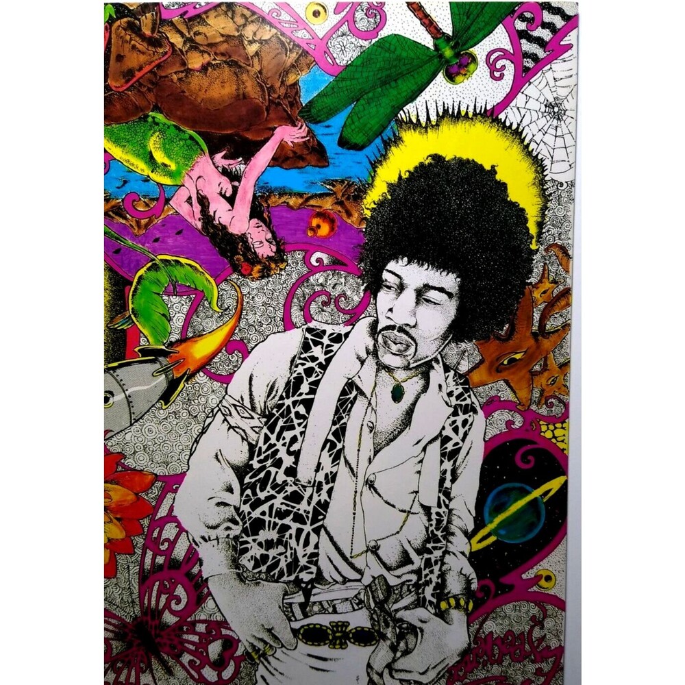 Jimi Hendrix Rock Fantasy Comic August 1990 Psychedelic Rock Artwork Vintage NOS